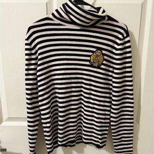 Ralph Lauren Black and White Striped Sweater